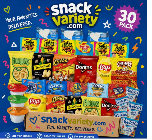 Pack Snack Variety Box – Chips, Candy & Cookies Mix | Bulk Snacks great for mothers day