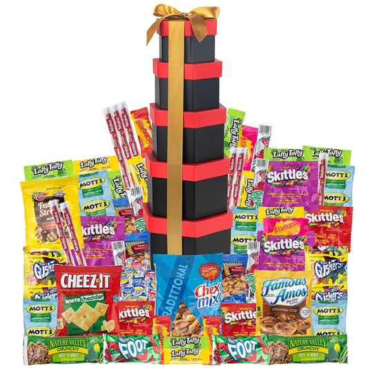 Fathers day Gift basket Variety Pack Care Package Candies Birthday Gift Basket Stuffers, Gifts for Her Crave Food Box, Candy Chips Cookies, Sweet Treats for Women Gifts for Mo,