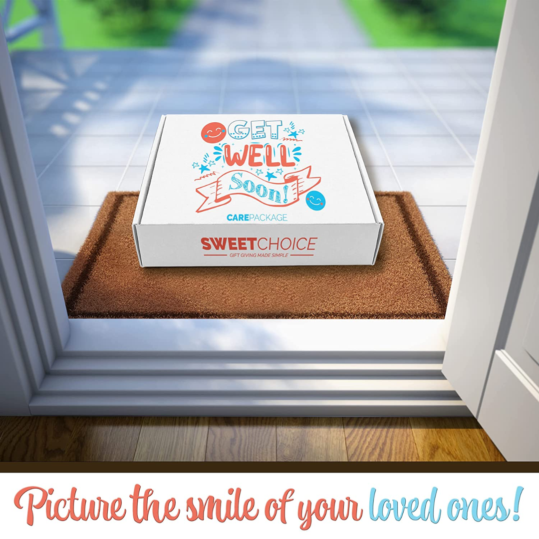 Get Well Soon Gift Basket for Men Women (45 count) Snack Variety Pack Women Men After Surgery Care Package for Sick Friend Feel Better Gifts for Kids Feel Better Soon Recovery Care Package Snack Box