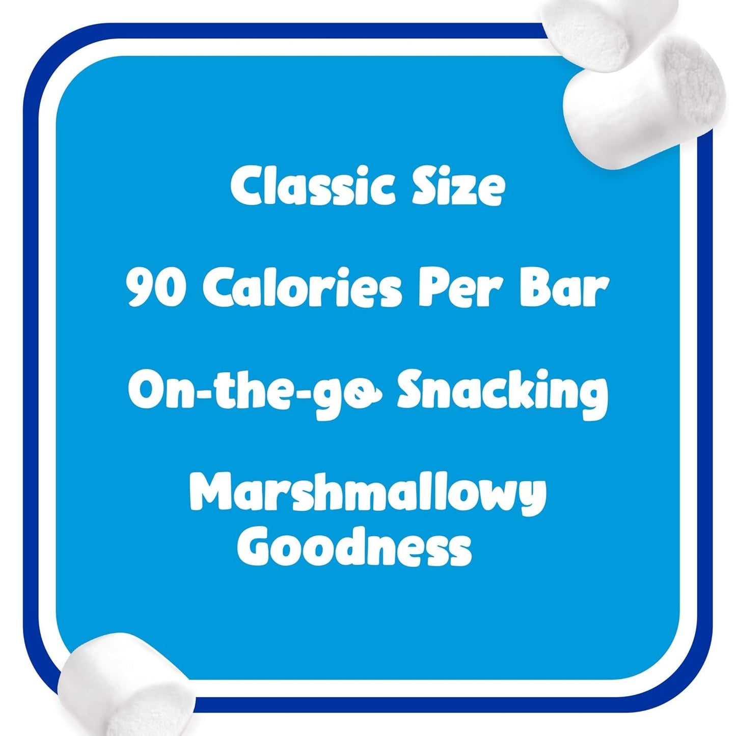 Crispy Marshmallow Squares, Kids Snacks, Snack Bars, Original, 31.2Oz Box (40 Bars)