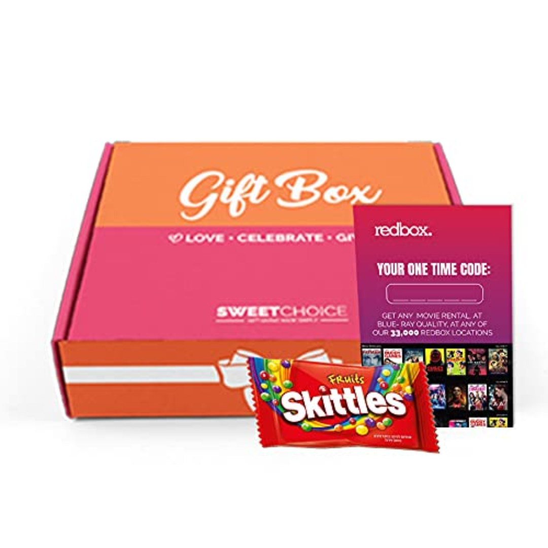 Redbox Movie Night Care Package with Popcorn, Candy and Movie Rental for College Students, Easter, Gift Ideas, Birthday, Date Night, Corporate Gifts and Finals From