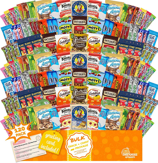Snack Box Variety Pack - 46 Count - Gift Snack Pack - Care Package -  Healthy Snack Pack - Bulk Snack Pack - Snack College Students - Snacks  Package